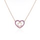 White Gold & Blue Sapphire Love Me Luxe Necklace