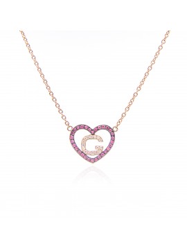 White Gold & Blue Sapphire Love Me Luxe Necklace