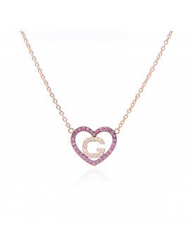 White Gold & Blue Sapphire Love Me Luxe Necklace