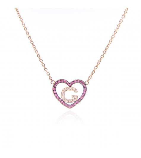 White Gold & Blue Sapphire Love Me Luxe Necklace