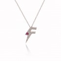 White Gold & Diamonds, Ruby Dj Flash Milano's Finest Luxe Necklace
