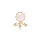 White Pearl & Drops Rose Gold Earring