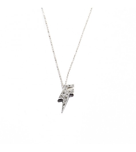 White Gold & Diamonds Dj Flash Necklace