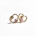Rose Gold & Rose Sapphire Love Me Luxe Earrings