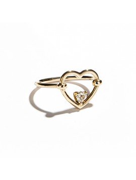 Rose Gold & White Diamond Love Me Luxe Ring