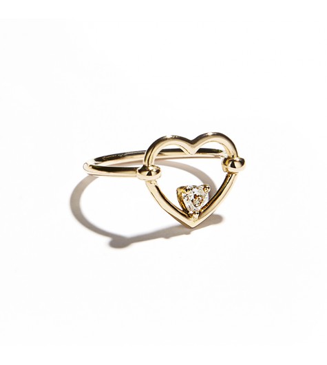 Rose Gold & White Diamond Love Me Luxe Ring